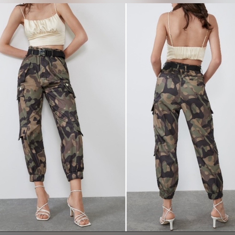 Zara champagne silk satin bralette crop top ,Size L